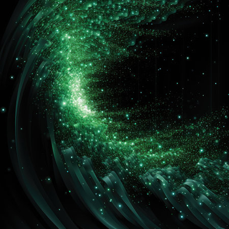 abstract green fractal backgroundの素材