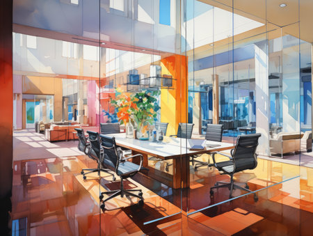 Modern office interior.の素材
