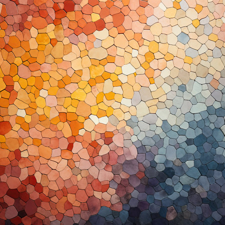 Colorful stained glass mosaic texture background. Abstract backgroundの素材