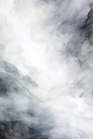Abstract watercolor background. Gray, black and white.の素材