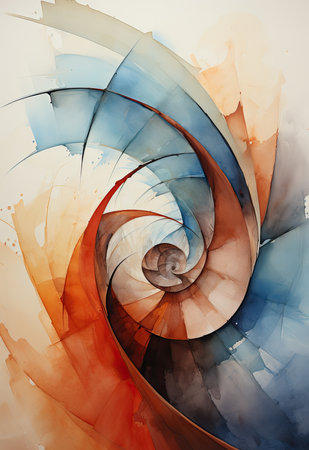 Abstract fractal with various geometrical shapes and colorsの素材