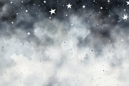 Night sky with clouds and stars. Abstract background.の素材