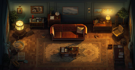 Interior of the living room.の素材