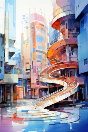 Modern architecture of the city.の素材