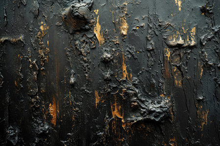 Grunge black metal background or texture with rust and scratches.の素材