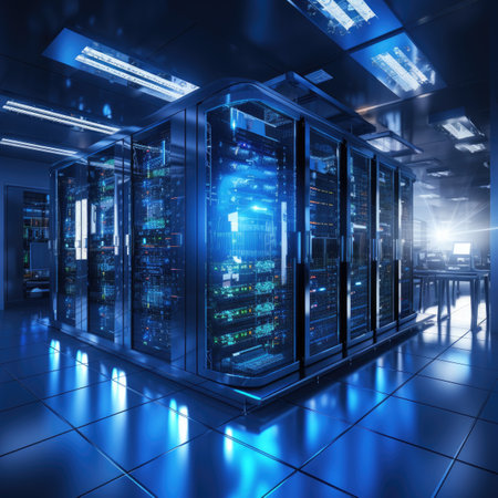 Server room data center.の素材
