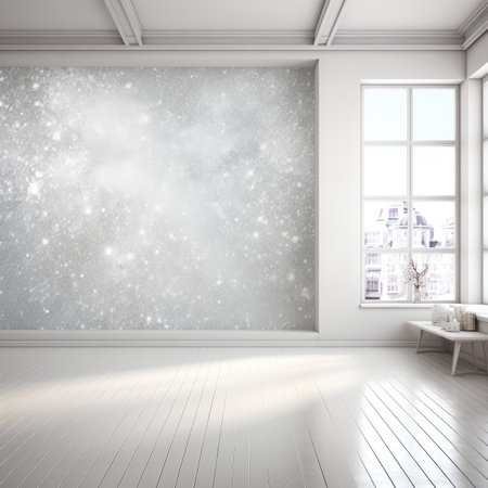 interior with large windowの素材