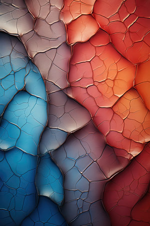 Abstract background of cracked paint.の素材