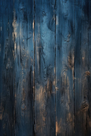 Old wooden background or texture. Dark blue wood texture. Abstract background.の素材