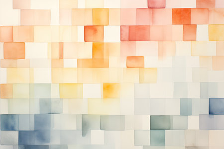 abstract background with color squares in different shades of the same colorの素材