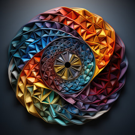 abstract geometric background with multicolored shapes.の素材