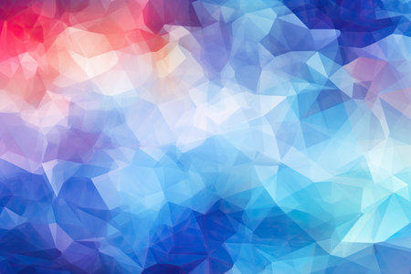 Abstract polygonal background with Blue, pink, purple color.の素材