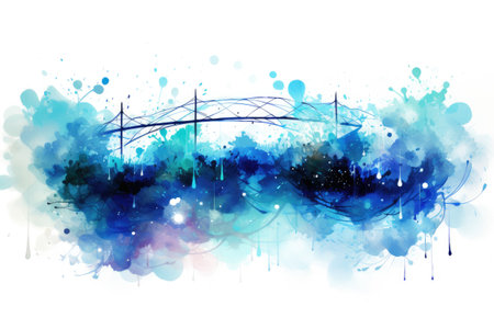 Abstract watercolor background.の素材