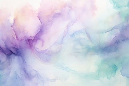 Watercolor ink in water. Colorful abstract backgroundの素材
