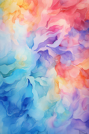 Abstract colorful watercolor background.の素材