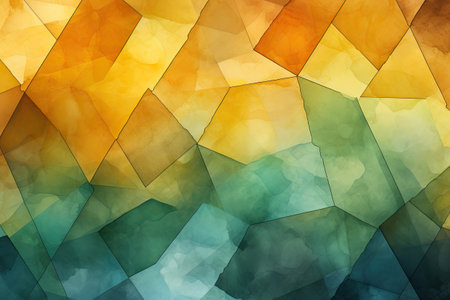 Abstract background with multicolored triangles. Polygonal style.の素材