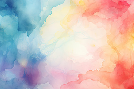 Abstract colorful watercolor for background.の素材
