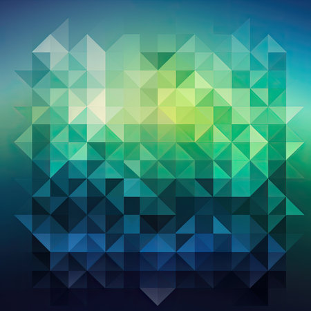 Abstract geometric background with Blue, green, brown colors.の素材