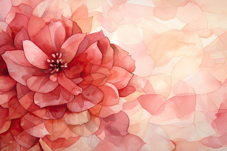 Abstract watercolor floral background.の素材