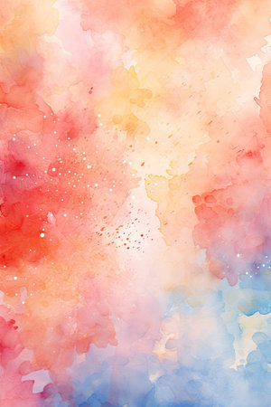 Abstract colorful watercolor for background.の素材