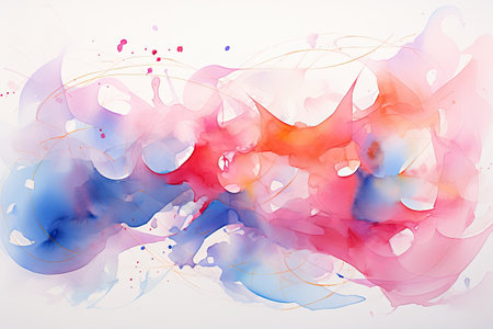 Abstract colorful watercolor backgroundの素材