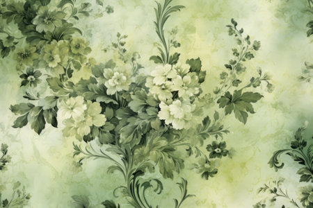 Vintage floral background in watercolor style.の素材