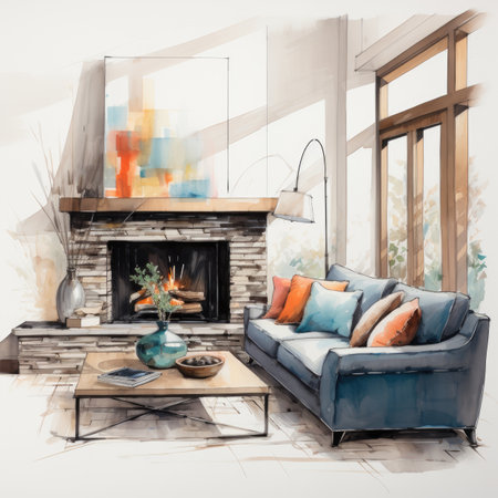 Modern bright interiors.の素材