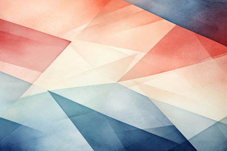 abstract geometric background - colorful triangles and lines in low poly styleの素材
