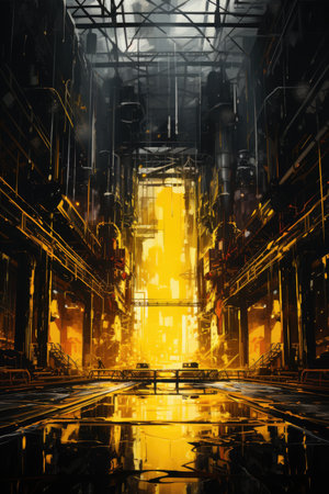 abstract scene of a futuristic city,の素材