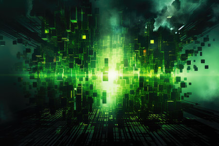 abstract futuristic technology backgroundの素材