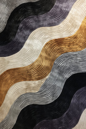 Abstract background with wavy lines in brown, gray and black colorsの素材