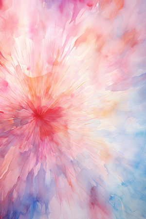 Abstract watercolor background with beautiful gradient. Colorful watercolor texture.の素材