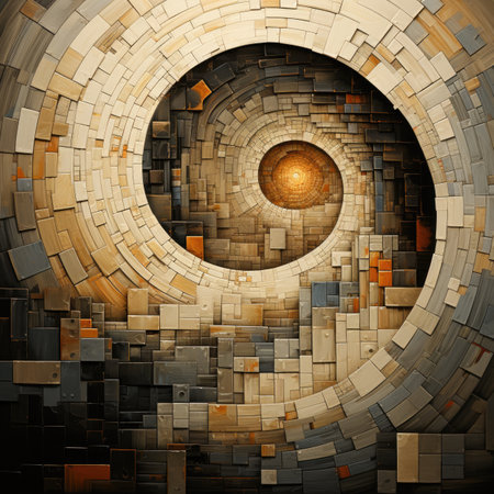 Abstract geometric shapes. Futuristic background design.の素材