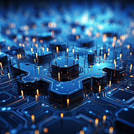 Circuit board background.の素材