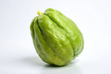 Chayote on a white background.の素材