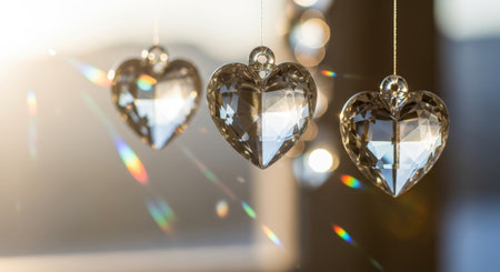 Decorative heart-shaped lamps in the shape of a heart.の素材