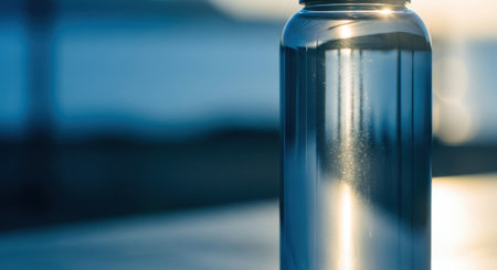 Close up of a medical vial in a hospitalの素材