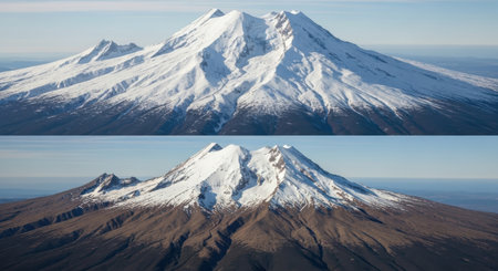 Collage of volcanoes.の素材