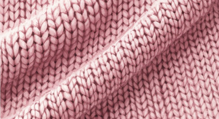Background texture, pattern. The fabric is knitted in pastel pink. Knitted pastel pink sweater.の素材