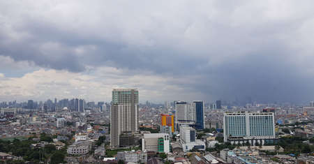 Beautiful city scape of Jakarta Indonesiaの写真素材