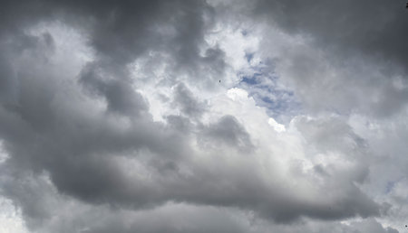Beautiful form of cumulonimbus clouds blue sky cloud gradient light white background. Beauty clear...