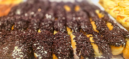 Freshly baked Western and Asian fusion bakery product, cake, pastry and bread, Healthy eating and...