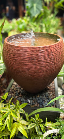 Antique ceramic and pottery decorative clay jugs and pot, a set of ancient utensils for interior or exterior decorations, good also for multimedia design creationの写真素材
