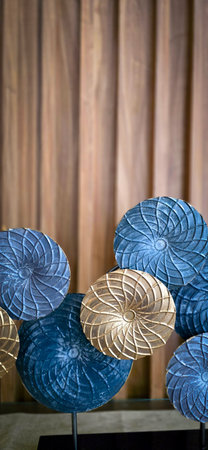 Elegant home decorative item create a luxurious atmosphere interior or exterior design, Perfect for home decorations idea, upscale events, or elegant home decor with a warm and inviting glow, good for multimedia content creationsの写真素材