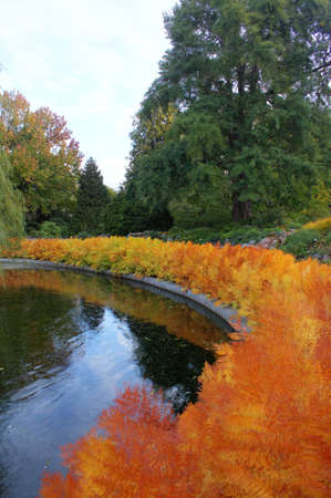 Garden of the Royal Danish Veterinarian and Agricultural High School  Where are here model or property の写真素材