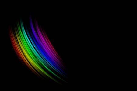 Abstract striped blur gradient with place for text on black backgroundの写真素材