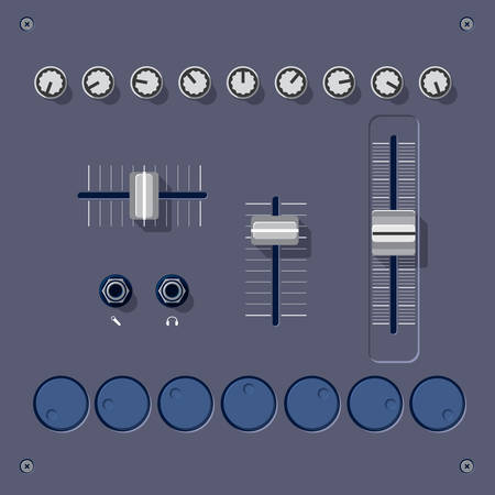 Soundboard tools. Vector set.のイラスト素材