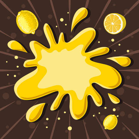 Juice slash illustration.のイラスト素材