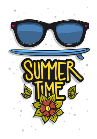 Summer Design For T Shirt Vector Media.のイラスト素材