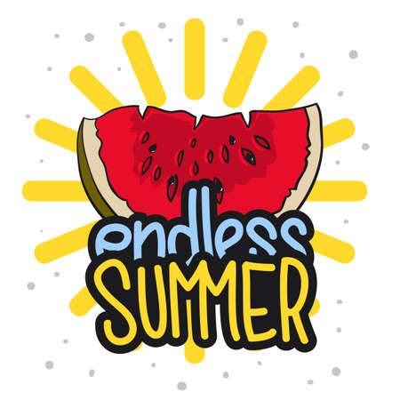 Summer Design For T Shirt Vector Media.のイラスト素材
